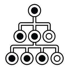 Flat icon sitemap