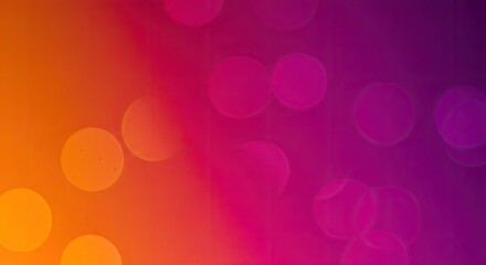 Wall Mural - Abstract Gradient Bokeh: Orange, Pink, Purple, Soft, Dreamy, Artistic Background.
