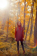 © Volodymyr - Autumn woman with fall yellow maple leaf near face, outdoor portrait. Young woman with autumn leaves. Portrait of beautiful young woman outdoors in autumn park. Autumn mood. Autumnal fall concept.