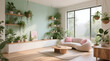 ©  Recurrent Creatives - modern biophilic living room interior design