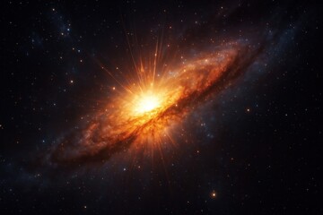 Wall Mural - stunning cosmic galaxy explosion