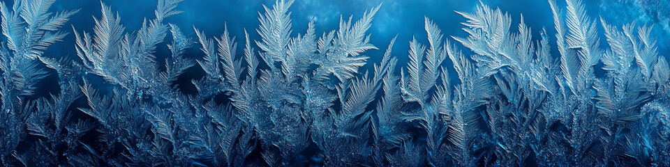 Wall Mural - Frost background with Copy Space