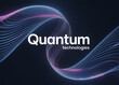 © MdImran - Abstract quantum technology wave with glowing particles and futuristic digital network