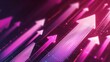 © LumenMaze - Vibrant pink arrows pointing upwards symbolize progress and growth on a dark background,