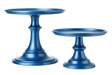 3d ornate blue pedestal stands for display