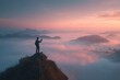 © Horsi - Sunrise Photographer on Misty Mountain Peak
