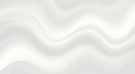 Wall Mural - Elegant White Waves: Abstract Background with Subtle Gray Tones and Smooth Flowing Lines
