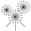 © Zahedul - Minimal Fireworks Line Art Vector