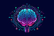 © MD - Vibrant digital brain circuitry pulsates with neon energy representing artificial intelligence and futuristic neural networks powering innovation and complex thought processes.