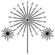 © Zahedul - Minimal Fireworks Line Art Vector