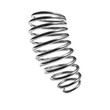 © Hasanah - Silvery coil spring, 3D rendering