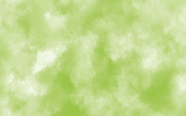 Wall Mural - Abstract watercolor texture in light green tones for background. Watercolor painting design with cloudy color gradient. Artistic green clouds with a natural dispersion of color.	