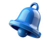 © SM - Glossy blue notification bell alert reminder update symbol chime alarm communication 3d rendering plastic style icon on transparent background