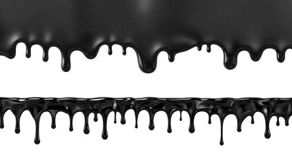 Wall Mural - seamless texture of dripping substance on a transparent field, artistic rendition of fluid