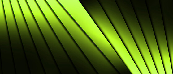 Canvas Print - minimal green and black striped abstract geometric background