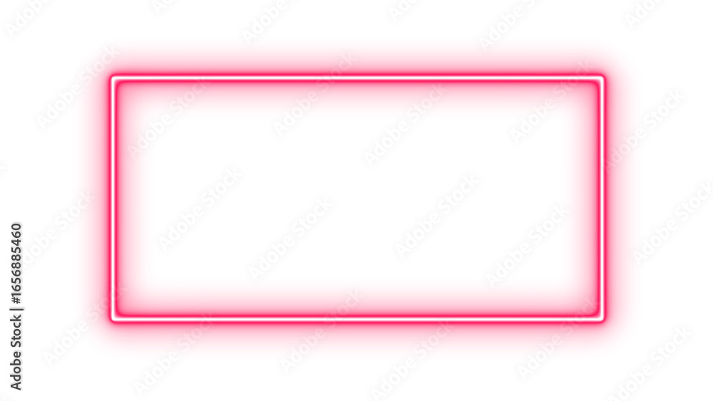 abstract glowing neon frame. Colorful neon rectangle frame mockup ...
