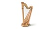 © LIGHT Studio - Elegant Wooden Harp Musical Instrument