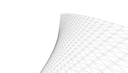 Canvas Print - abstract architecture vector 3d rendering