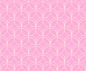 Wall Mural - abstract vector art seamless pattern. vintage victorian background. geometric retro illustration.