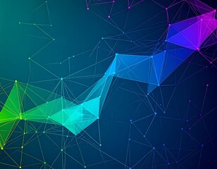 Abstract network graphic