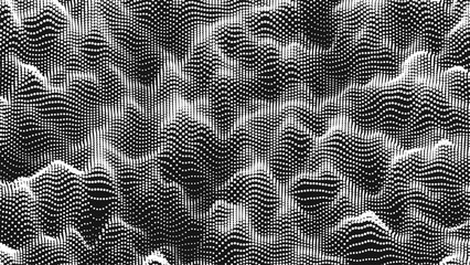 Wall Mural - point wave noise texture. abstract dot background. technological cyberspace background.