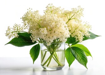 Wall Mural - Elderberry flowers in a vase