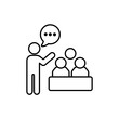 © fan_studio - Icon a explanation, isolated against a clean background.