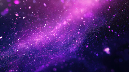 Wall Mural - A purple background with particles or elements randomly drifting in space. 