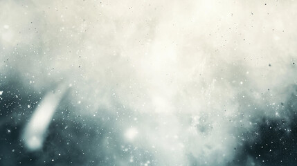 Wall Mural - A white background with particles or elements randomly drifting in space. 