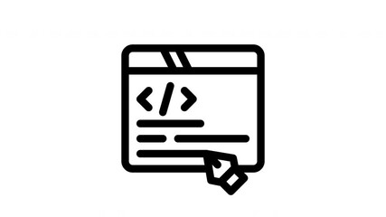 web design minimalist line animation