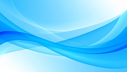 Wall Mural - abstract blue wave design with flowing light and curves