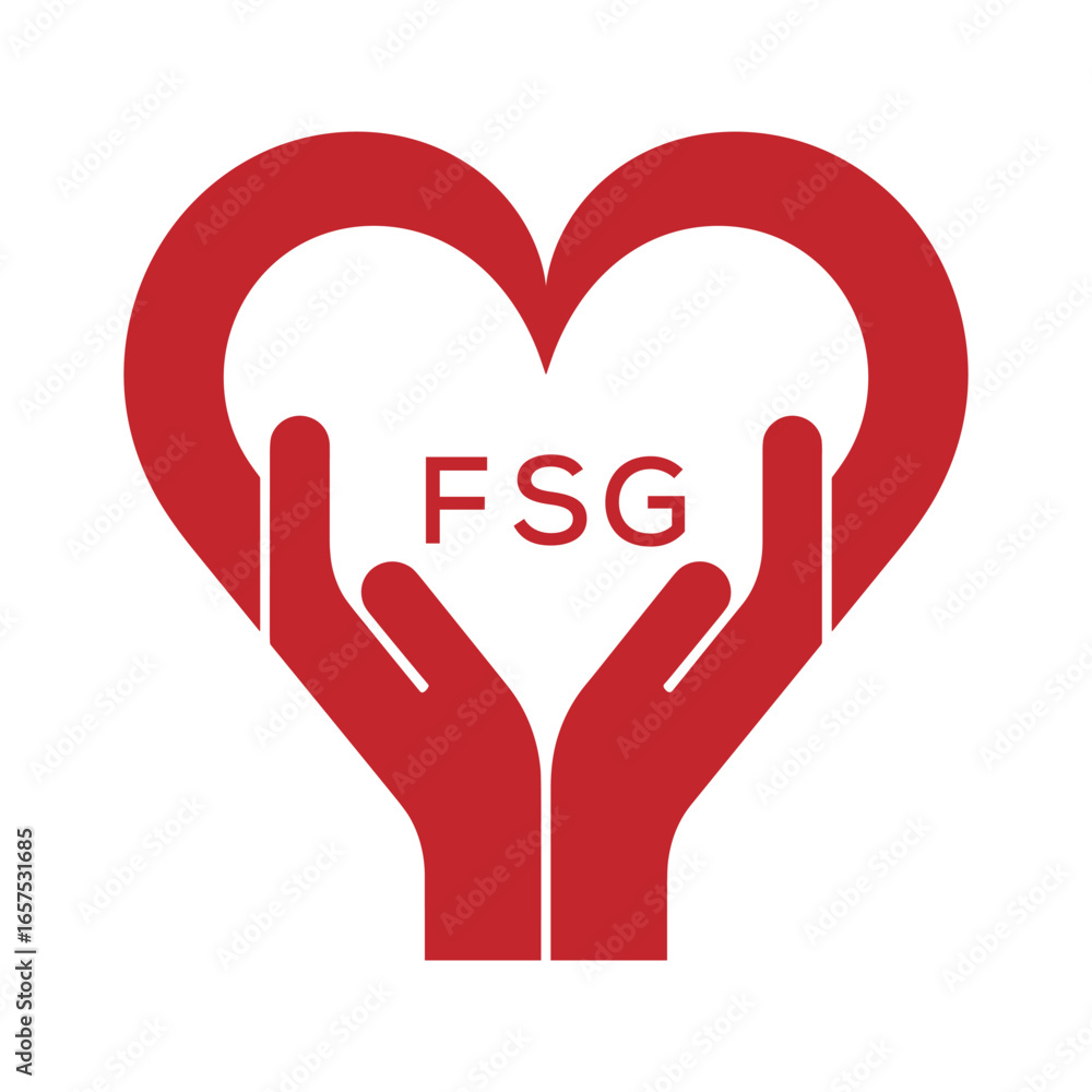 Fsg Letters FSG Heart Care Logo – Charity, Healthcare and Community Support Icon ...