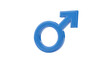 © Adeel - Blue mars symbol male gender sign representation identity masculinity man love relationship