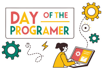 DAY OF THE PROGRAMMER vector illustration