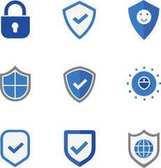 set of security shields