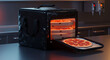 © Joyonto - Pizza in a delivery bag with open door on a kitchen counter