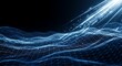 © Tumini - Abstract Digital Waveform Blue Data Stream Visualization