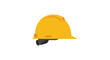 © AL-AMIN - Yellow hard hat with black chin strap and orange accents silhouette