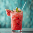 © Lauren - A refreshing concoction of watermelon, blended to a smooth, icy slushie or a delicate granita, offering a cool and sweet escape on a sweltering day.