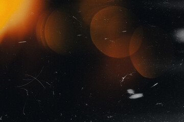 Wall Mural - light leak overlay effect with scratch dust and blur light leaks,retro noisy film texture light leak