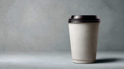 Wall Mural - smoothie cup with blank label mockup for packaging design