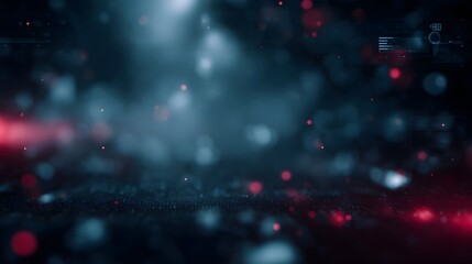 Wall Mural - futuristic cyber interface with dazzling lighting effects