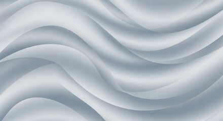 Wall Mural - smooth flowing waves of light gray and white with subtle shading
