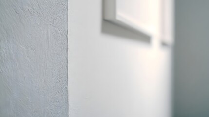 Wall Mural - minimal abstract light gray background for product presentation. soft window shadow and light overla