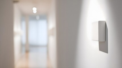 Wall Mural - minimal abstract light gray background for product presentation. soft window shadow and light overla