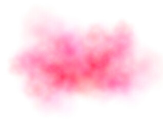 Wall Mural - colorful smoke explosion effect cutout on transparent background, colorful clouds fog steam effect. 