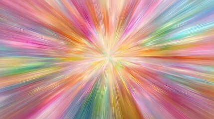 Wall Mural - Abstract Colorful Radial Explosion Design