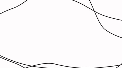 Wall Mural - Minimal white background with abstract black lines