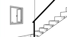 Window Frame On Ascending Steps Free Stock Photo - Public Domain Pictures