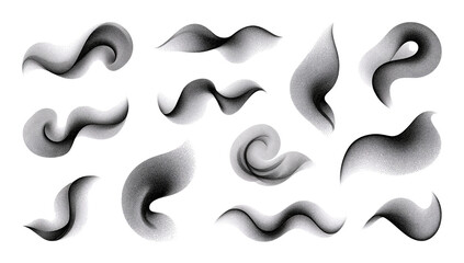 Wall Mural - elegant fluid shapes create an abstract, dynamic, and futuristic design element for creative